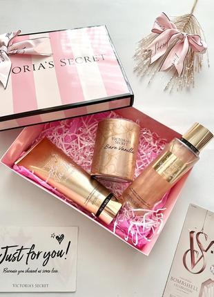 Подарочный набор bare vanilla victoria’s secret спрей мист свеча лосьон виктория сикрет выктория сикрет3 фото