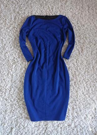 Классирующее женское платье синего цвета в хорошем состоянии oodji