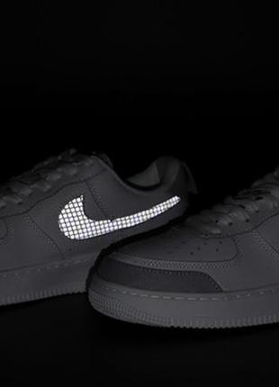 Кросівки кеді nike air force reflective кросівки, кеди7 фото