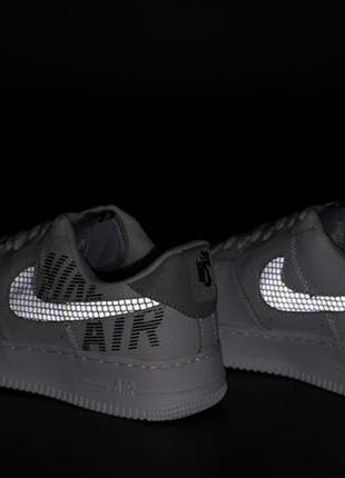 Кросівки кеді nike air force reflective кросівки, кеди8 фото