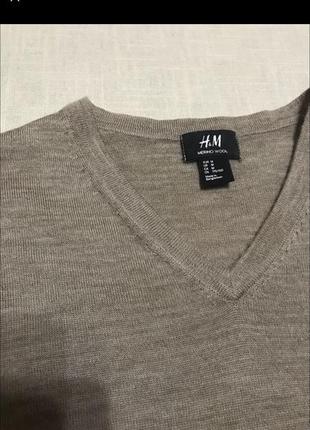 Натуральный свитер-пуловер от h&m 2