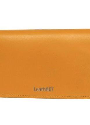 Женский кожаный кошелек "amarillo" желтый