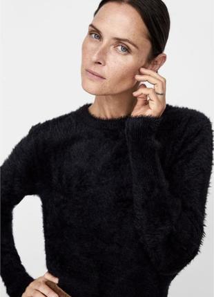 Zara knit світер кофта джемпер тепла зимова пухнаста