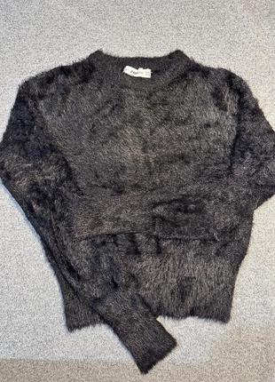Zara knit свитер кофта тепла зима осень пушистая4 фото