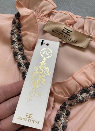 Премиум бренд golden estelle блузка рубашка в стиле zara4 фото