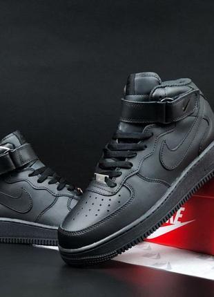 36-46 nike air force чорні зима