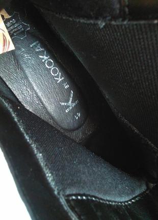 Новые добротные кожаные ботинки ковбойки на широком каблуку натуральная кожа рр 40,5-4110 фото