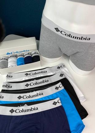 Трусы 4шт мужские боксеры  коламбия боксеры columbia u78