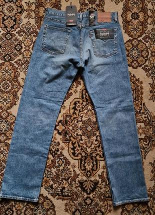 Брендовые фирменные демисезонные зимние коттоновые стрейчевые джинсы levi's 501 '93 premium,оригинал из сша, новые с бирками, размер w34 l34.1 фото