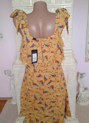 Плаття платье с рюшкой з рюшкою нове новое стильний трендовий сарафан4 фото