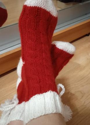 Вязаные носки ручная работа р.36-39 (разные цвета)