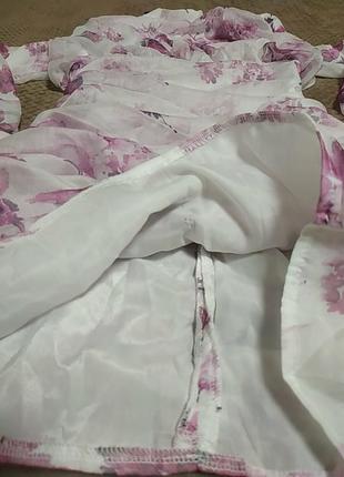 Мини-платье с цветочными складками boohoo6 фото