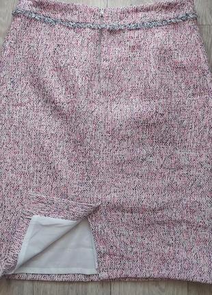 Теплая твидовая юбка5 фото