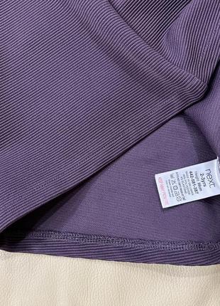 Фиолетовое платье с рюшами 2-3 года рост 98 от некст стильное, нарядное4 фото