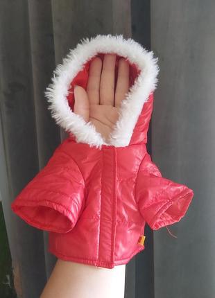 Новогодний костюм дождевик одежда комбинезон для маленьких собак чихуахуа и тд