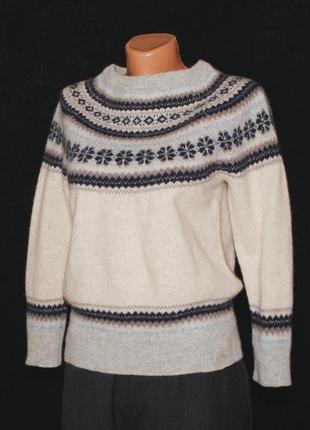 Свитер шерстяной с орнаментом atmosphere