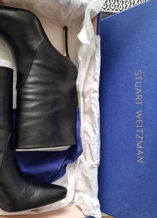 Крутые кожаные ботильоны от stuart weitzman, оригинал