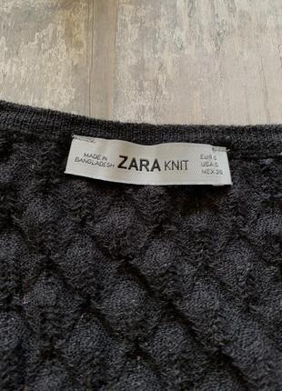 Футболка майка ажурна чорна zara р 8-10