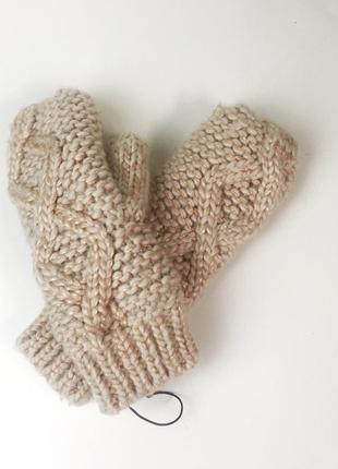 В’язані теплі зимові рукавиці only