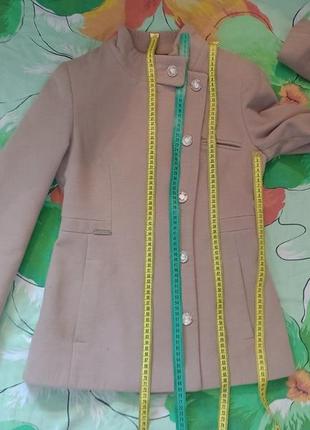 Belanti. пиджак жакет в винтажном стиле шерстяной кашемир кофейного цвета3 фото