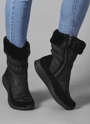 Женские утепленные сапоги skechers ultra flex (сапоги-дутики)