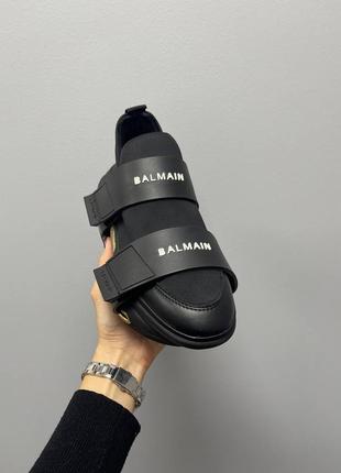 Кроссовки balmain b-bold sneakers low ‘black gold’6 фото