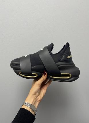 Кроссовки balmain b-bold sneakers low ‘black gold’5 фото