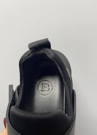 Кроссовки balmain b-bold sneakers low ‘black gold’9 фото