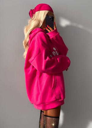 Теплый худи барби на флисе