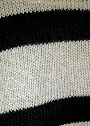 Полосатый трендовый легкий свитер свободного фасона6 фото