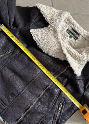🍂трендовая укороченная куртка косуха авиатор vintage boutique хс-с6 фото