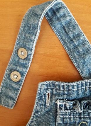 Стильный джинсовый сарафан с трусиками4 фото