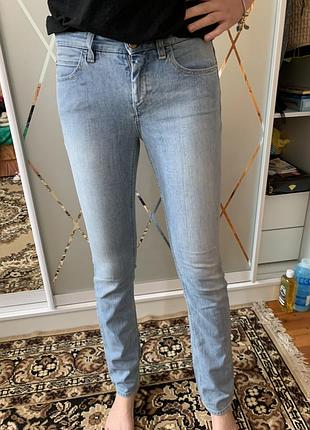 Шикарні джинси люкс бренду slim skinny hugo boss 27/34 високий зріст