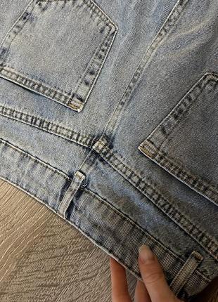 Прямі стильні полотні джинси3 фото