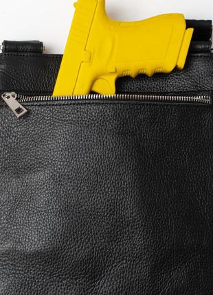 В наличии сумка кобура из натуральной кожи для скритого ношения оружия model №1 от arcanum bags3 фото