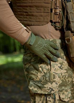 Полнопалые летние перчатки wallizard tactical olive