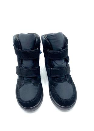 Оригинальные детские зимние сапоги кожаные с утеплением и системой gore tex. от бренда ecco5 фото