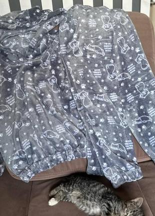 Теплая махровая пижама для парней 134-164 см. 0389338 фото