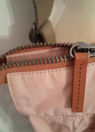 Рюкзак розовый с кожаными элементами ally capellini4 фото