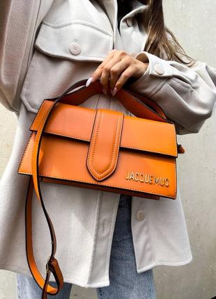 Помаранчева сумка в стилі jacquemus1 фото