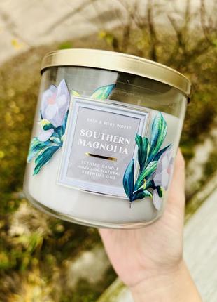 Свічка на 3 гноти southern magnolia від bath&body works