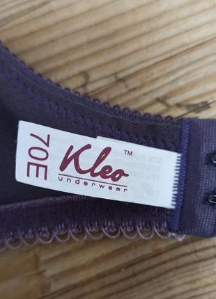 Kleo комплект женского нижнего белья стреневый на косточках с кружевом размер 70е6 фото
