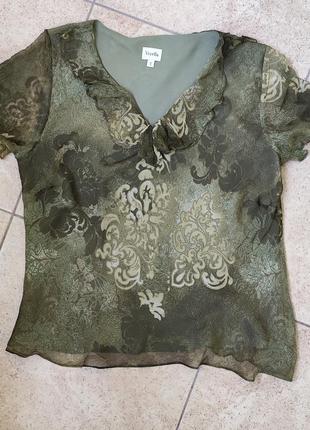 Шёлковая блуза viyella 💚💚💚