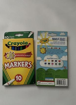 Набір маркерів crayola fine line marker1 фото