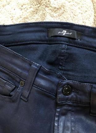 Брендовые джинсы с напылением 7 for all mankind3 фото