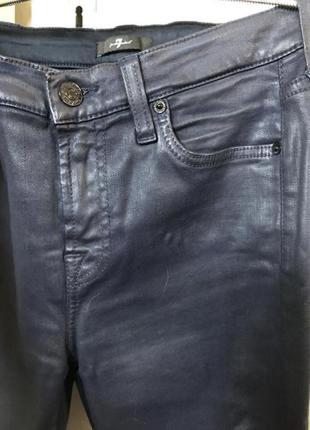 Брендовые джинсы с напылением 7 for all mankind6 фото
