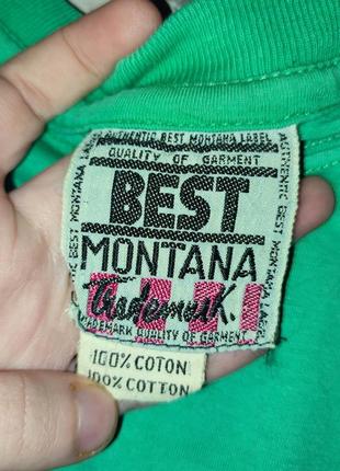 Винтажная футболка best montana с крупным принтом на спине3 фото