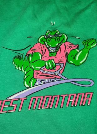 Винтажная футболка best montana с крупным принтом на спине2 фото