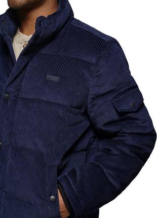 S 44 вельветовый пуховик levi's levis вельветовая куртка зима синий4 фото