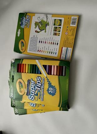 Фломастери super tips washable 20 кольорів, crayola2 фото